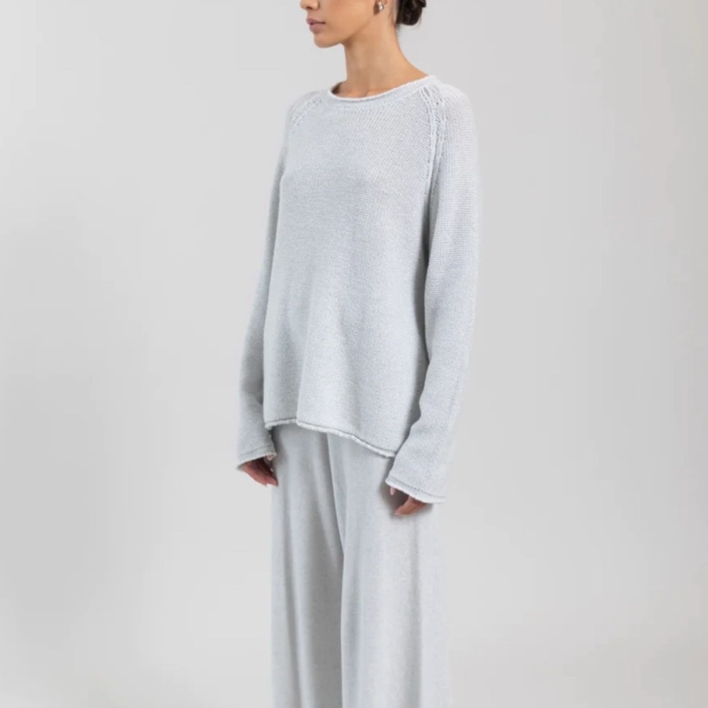 LESET Zoe Oversized Knit Sweater Top and Zoe Pants Set - Picture 10 of 11
